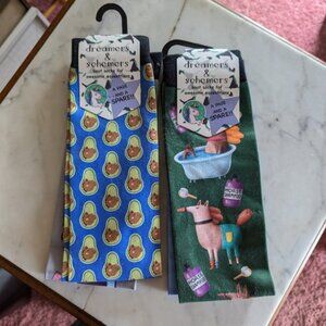 NWT Dreamers & Schemers Equestrian Boot Socks A Pair and a Spare - 2 Sets